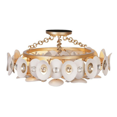 Niu 3 Light 20 Inch Wide Semi Flush Mount by Minka Metropolitan - N1863-760