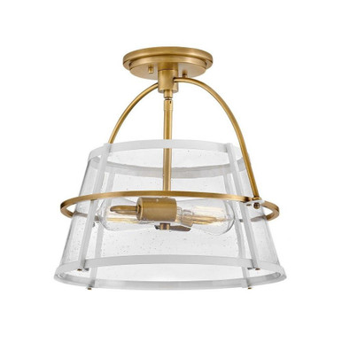 Tournon 28W 2 LED 10.25 Inch Wide Modern Semi Flush Mount by Hinkley - 38111HB_p
