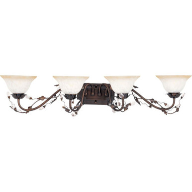 Elegante 4 Light Vanity Light 38.5 Inch Wide by Maxim - 2866FIOI