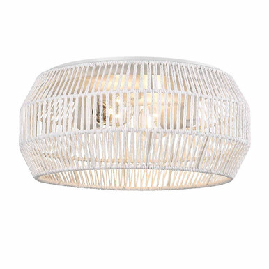 Marlee 1 Light 14.13 Inch Wide Flush Mount by Golden - 6076-FM