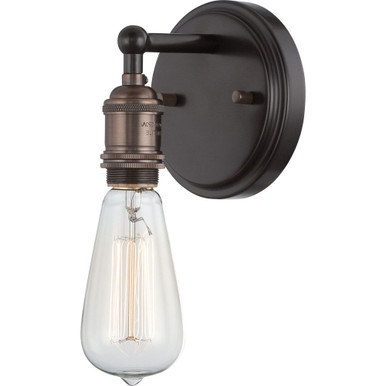 Vintage 1 Light Wall Sconce 4.88 Inch Wide by Nuvo - 60/5515