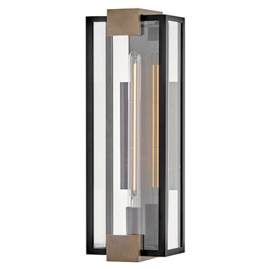 Bergen 5W 1 LED Outdoor Wall Lantern 22 Inch and 7.5 Inch Wide by Hinkley - 29054BK