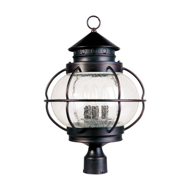Portsmouth Three Light Outdoor Pole/Post Mount 14 x 22 inches by Maxim - 30501CDOI