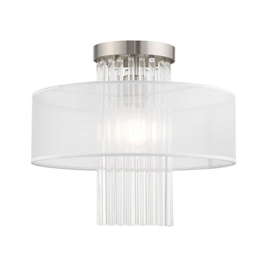 Alexis 1 Light 15 Inch Wide Flush Mount by Livex - 41146-91