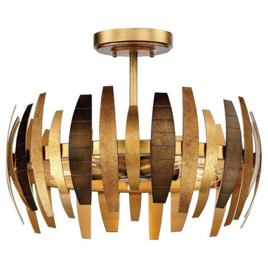 Manitou 5 Light 19 Inch Wide Semi Flush Mount by Minka Metropolitan - N7835-659