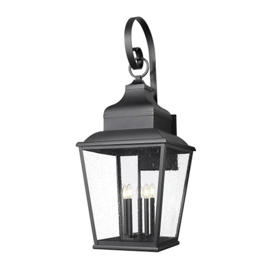 Raphael 5 Light Outdoor Wall Mount 46.25 Inch Tall X 18 Inch Wide by Z Lite - 5029XXL-BK