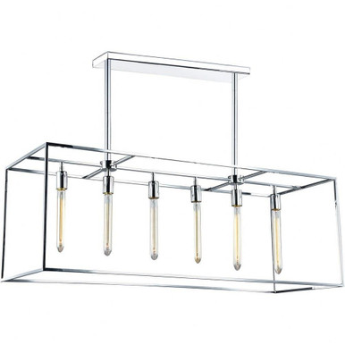 Glowstick 6 Light Large Pendant by Matteo - C58006CH