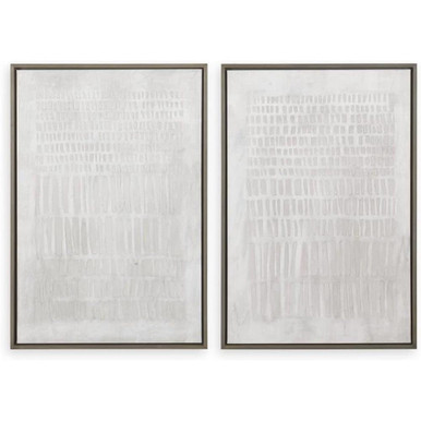 Social Theory Framed Abstract Art (Set of 2) 38 Inches Tall by Uttermost - 32395