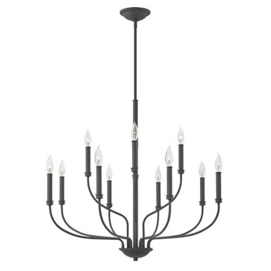 Alister 12 Light Large 2 Tier Chandelier by Hinkley - 3078KZ