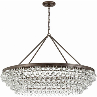 Calypso 8 Light Oversized Round Chandelier by Crystorama - 278