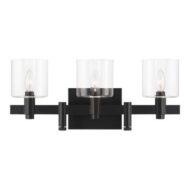 Decato 3 Light Bath Vanity 9 Inch Tall and 5.5 Inch Wide by Eurofase - 46812