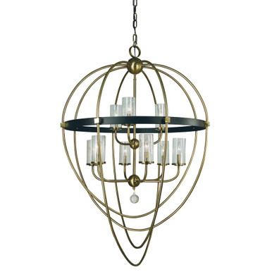 Margaux 9 Light Oversized Chandelier by Framburg - 3049AB_MBLACK