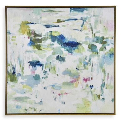 Abstract Reflections 49.5 Inch Framed Canvas Wall Art by Uttermost - 32331