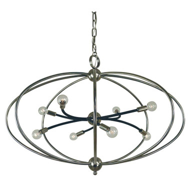 Orbit 8 Light Oversized Chandelier by Framburg - 4949