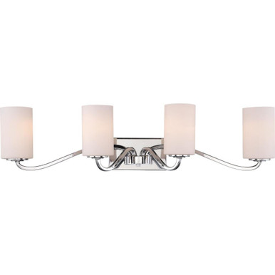 Willow Four Light Bath Vantity 34 Inches Wide by 8.25 Inches High by Nuvo - 60/5871