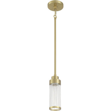 Whittley 1 Light Mini Pendant 9.88 Inch Tall and 5 Inch Wide by Craftmade - 60191-SB