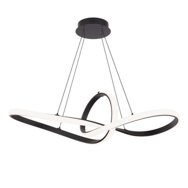 Vornado 52W 1 LED Pendant 12 Inch Tall and 14 Inch Wide by dweLED - PD-87735-BK
