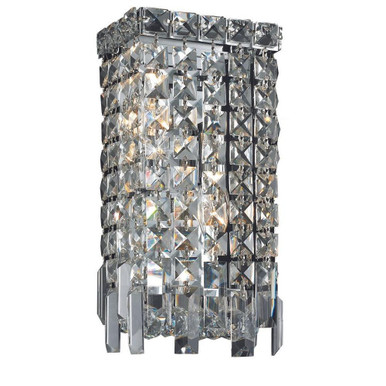 Maxime 2 Light Steel Wall Sconce 13 Inch Tall by Elegant - V2033W6