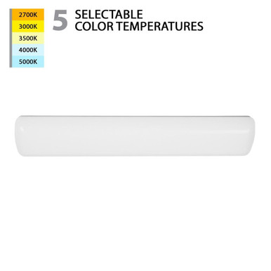 Flo 28W 1 LED Bath Vanity 5.38 Inch Tall and 36 Inch Length by WAC Limited - WS-236-CS-WT