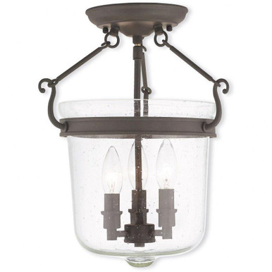 Winchester 3 Light Small Pendant by Livex - 50492