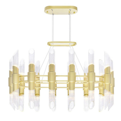 Croissant 28 Light Oversized Chandelier by CWI - 1269P39-28-602-O