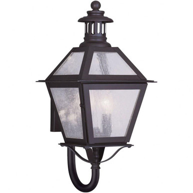 Waldwick 2 Light Outdoor Wall Lantern 16.25 Inch Tall by Livex - 2040-07