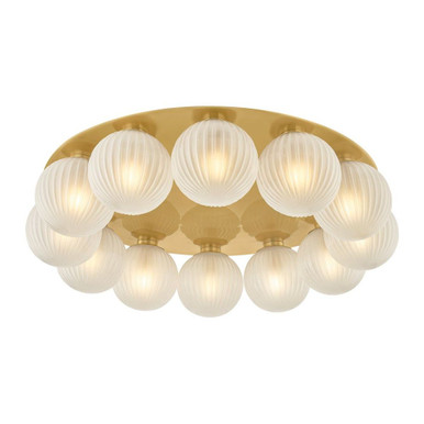 Vernazza 12 Light Flush Mount 7.25 Inch Tall and 32 Inch Wide by Corbett - 536-32-VPB