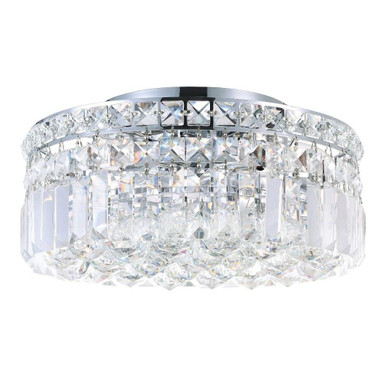 Colosseum 4 Light 12 Inch Wide Metal Flush Mount by CWI - 8005C12C-R