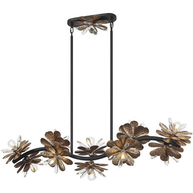 Giselle 10 Light Crystal Linear Chandelier by Savoy House - 1-1963-10-18