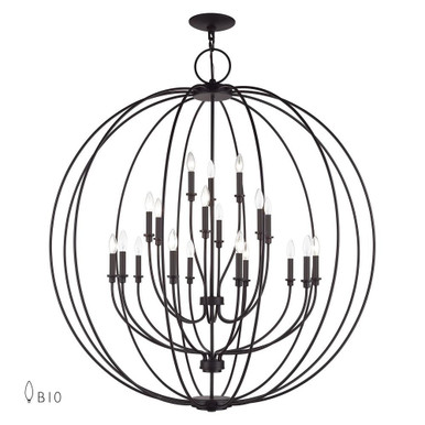 Milania 19 Light Oversized Foyer Chandelier by Livex - 46991