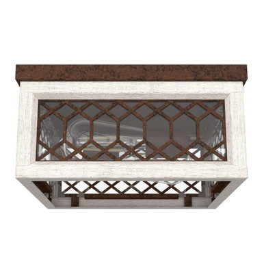 Chevron 2 Light 11 Inch Wide Flush Mount by Hunter Fans - CH2_199_FM