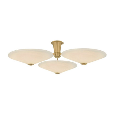 Cologne 60W 3 LED Flush Mount 12 Inch Tall and 45.25 Inch Wide by Corbett - 521-45-VB
