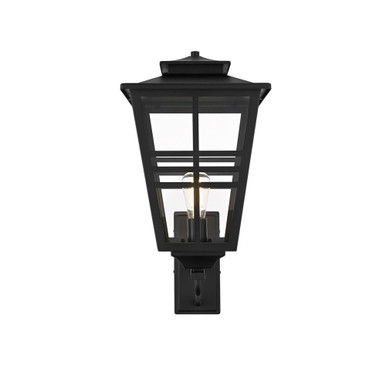 Macon 1 Light Outdoor Wall Mount 24 Inch Tall and 12 Inch Wide by Elegant - OD303W24BK