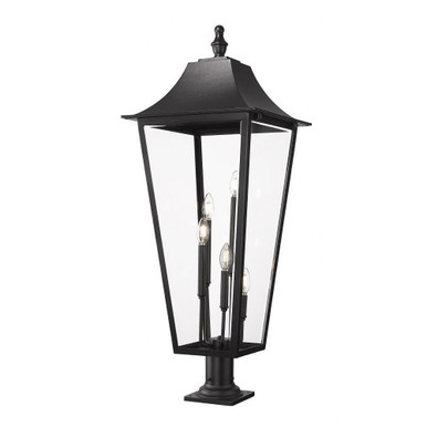 Gannon 5 Light Outdoor Pier Mount 42.25 x 16 Inches by Z-Lite - 5008PHXXLR-533PM-BK