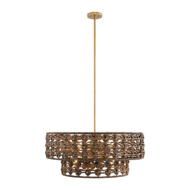 Silencio 7 Light Pendant 13 Inch Tall and 30 Inch Wide by Savoy House - 7-9284-7-220