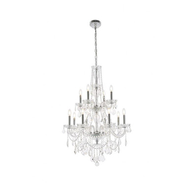 Giselle 12 Light Large Chandelier by Elegant - V7890D28