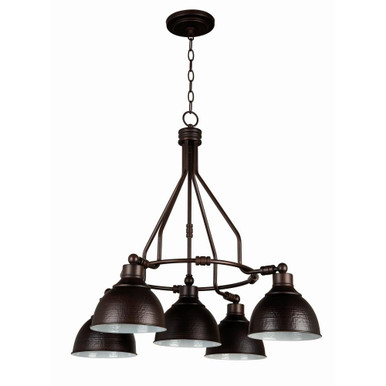 Timarron Five Light Chandelier 29.5 Inch W by 29.5 Inch H by Craftmade - 35925-ABZ
