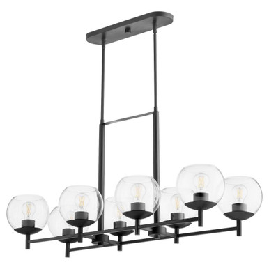 Lyon 8 Light Linear Chandelier 21 x 16 Inch Wide by Quorum  - 688-8-59