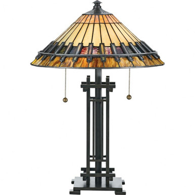 Tiffany 2 Light Table Lamp by Quoizel  - TF489T