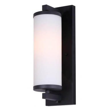 Seager 1 Light Outdoor Wall Lantern by Canarm - IOL600BK