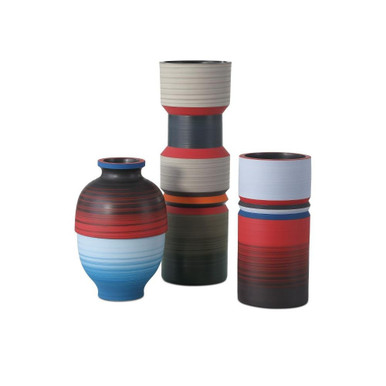 Happy 80's 6 Inch Vase (Set of 3) by Currey Company - 1200-0929
