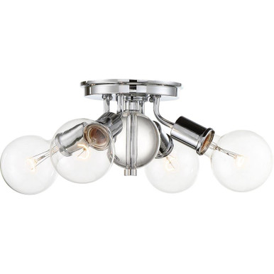 Bounce 4 Light 18 Inch Wide Flush Mount by Nuvo - 60/6564
