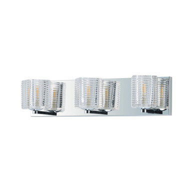Groove 3 Light Vanity Light by Maxim - 9073CRPC