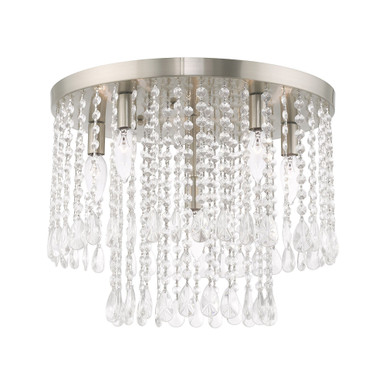 Elizabeth 6 Light 17.75 Inch Wide Flush Mount by Livex - 51069-91