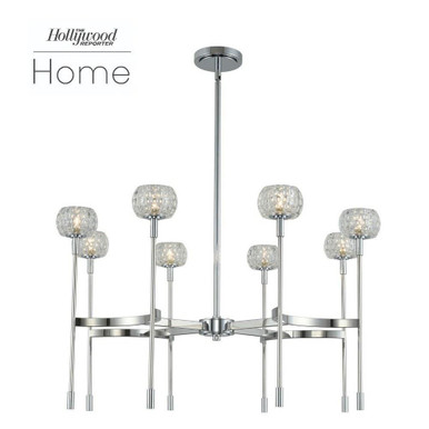 Mae 8 Light Large Chandelier by Kalco - 511672CH