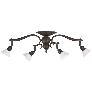 Addison  4 Light Track Light 7.75 In Tall and 26.5 In Wide by Canarm Inc - IT217A04ORB10