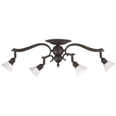 Addison  4 Light Track Light 7.75 In Tall and 26.5 In Wide by Canarm Inc - IT217A04ORB10