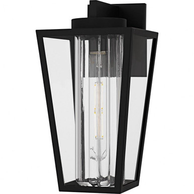 Jett 1 Light Outdoor Wall Lantern 13.5 Inch Tall and 7 Inch Wide by Quoizel - JET8407MBK