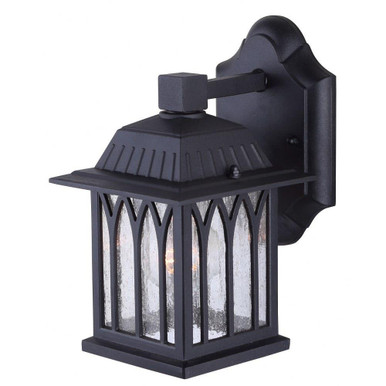 Santa Fe 1 Light Outdoor Wall Lantern by Canarm - IOL164BK