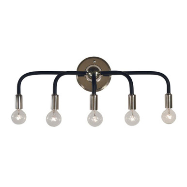 Candide Five Light Vanity Light by Framburg - 5005 PN/MBLACK